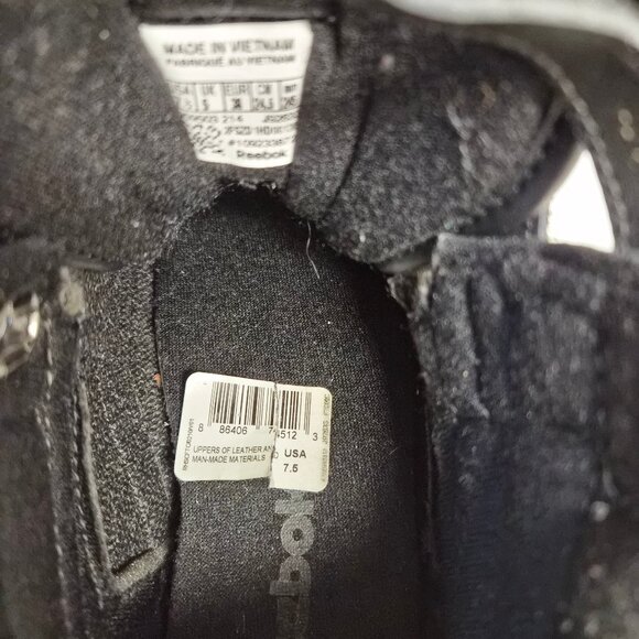 Reebok High-Top Trainers – Black – US 7.5 – Retro Streetwear Normcore Monochrome - Picture 7 of 7